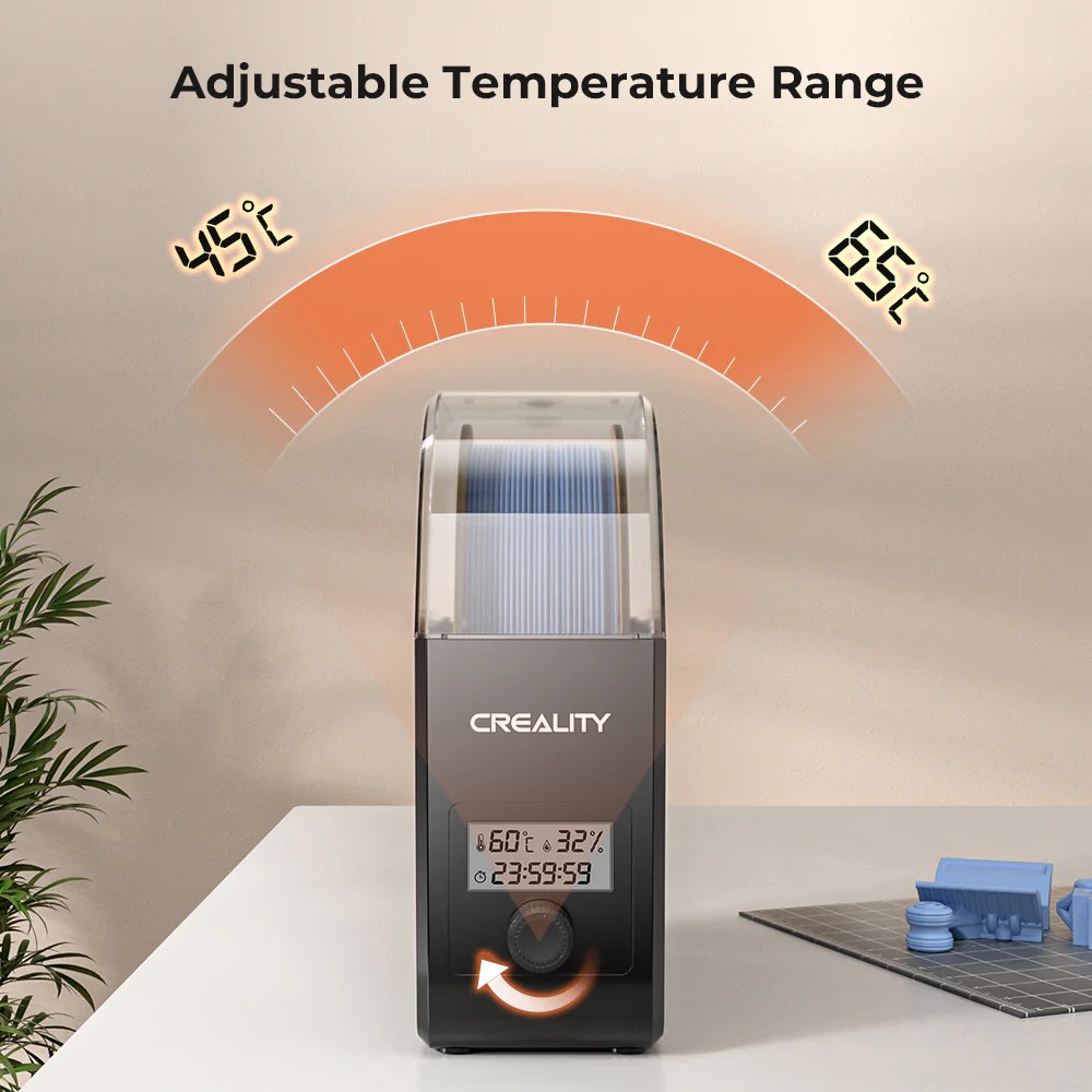 Creality 3D Filament Dryer Box 2.0 Heat 45℃-65℃ Real-time Humidity Monitoring