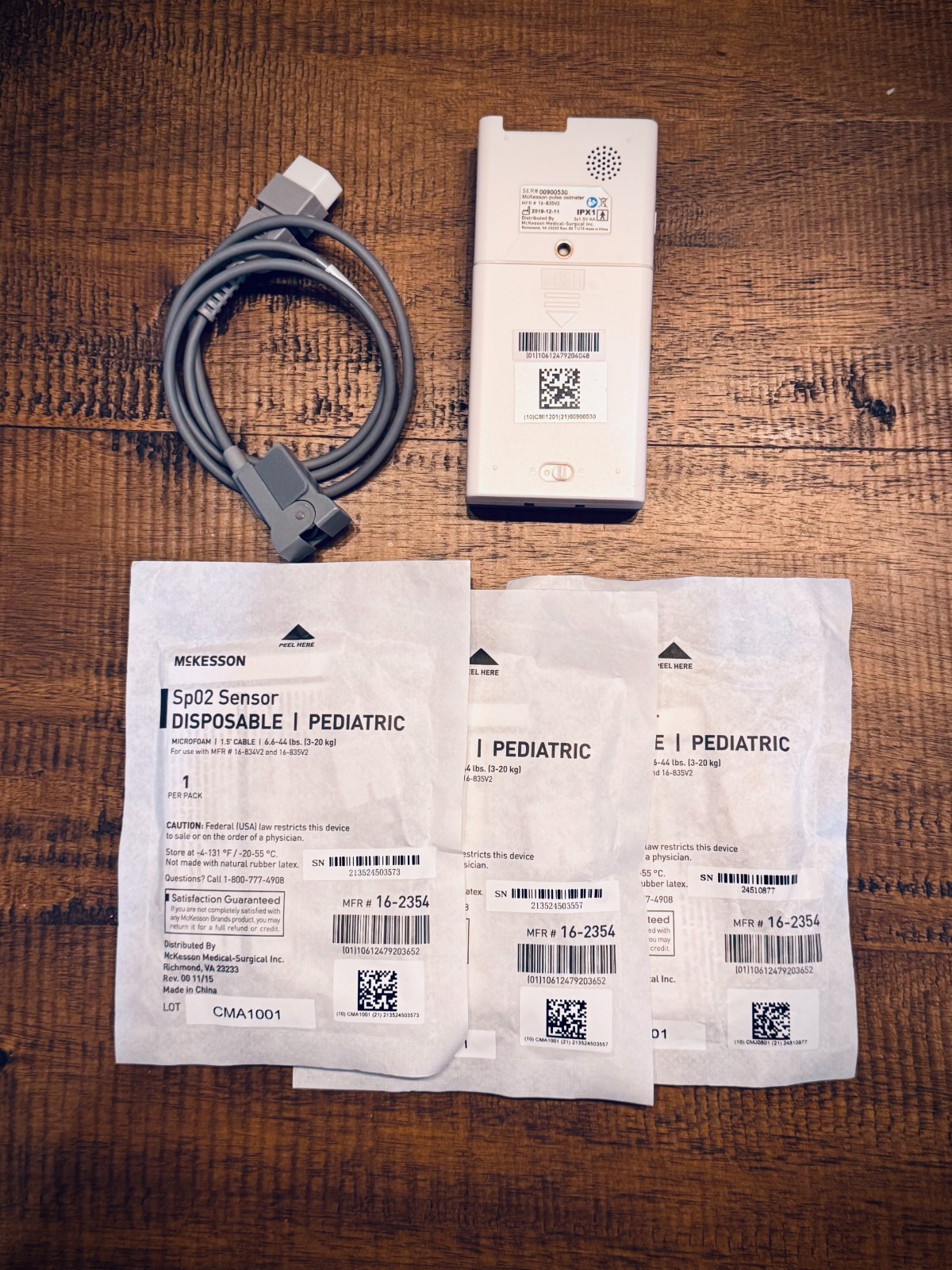 McKesson/Medline 16-835V2/HCSMD400 Pulse Ox Probe Peds & Adult + Extra Accessory