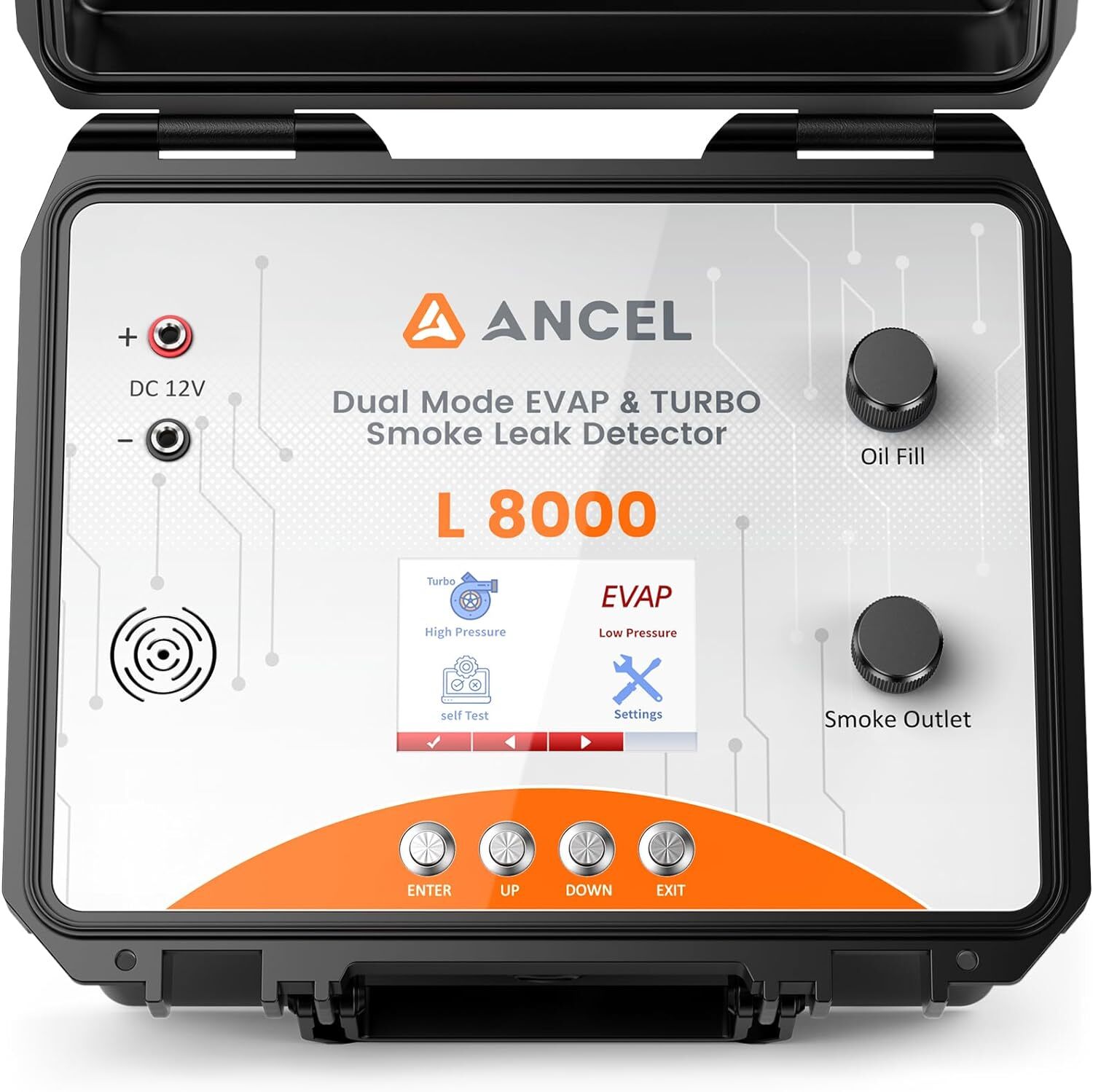 Ancel L8000 EVAP Smoke Machine Leak Tester Dual Mode Diagnostic Turbo System Kit