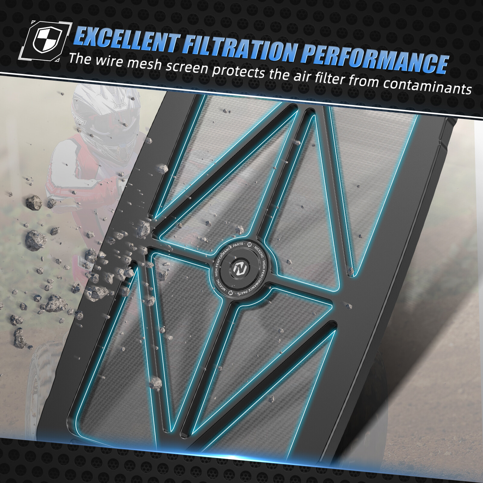 For Honda TRX450R TRX450ER Airbox Lid Cover Cap Guard Aluminum NICECNC 2006-2009