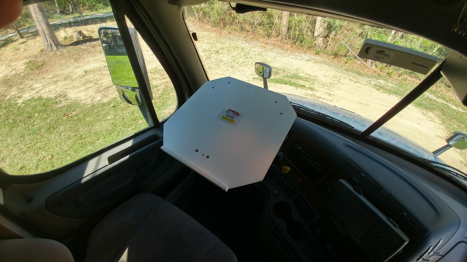 Big Rig Truck Steering Wheel Desk Table Laptop Meals Work Area *not for car*