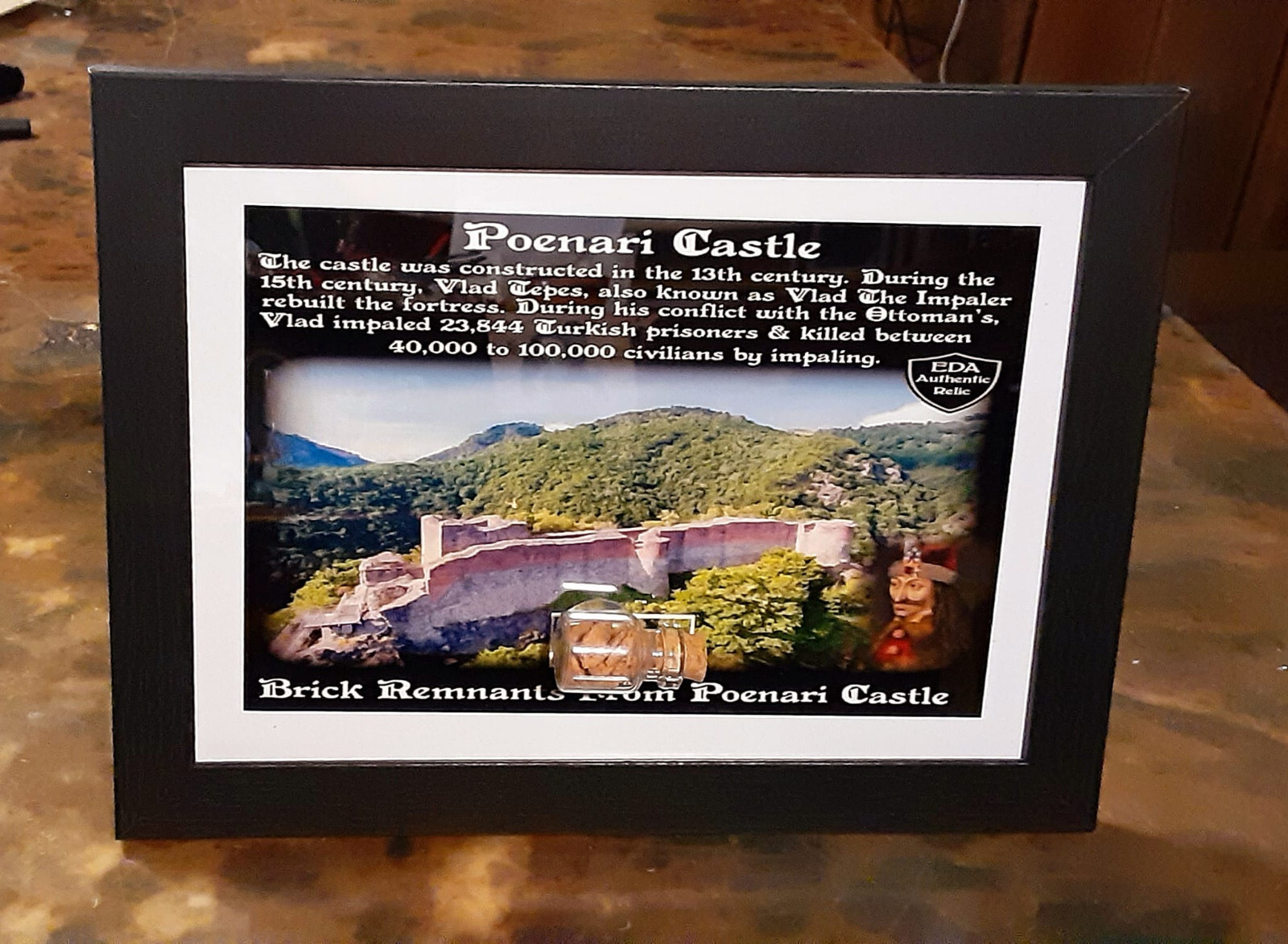 Draculas POENARI CASTLE Relic Brick Fragments Item Vlad The Impaler Transylvania