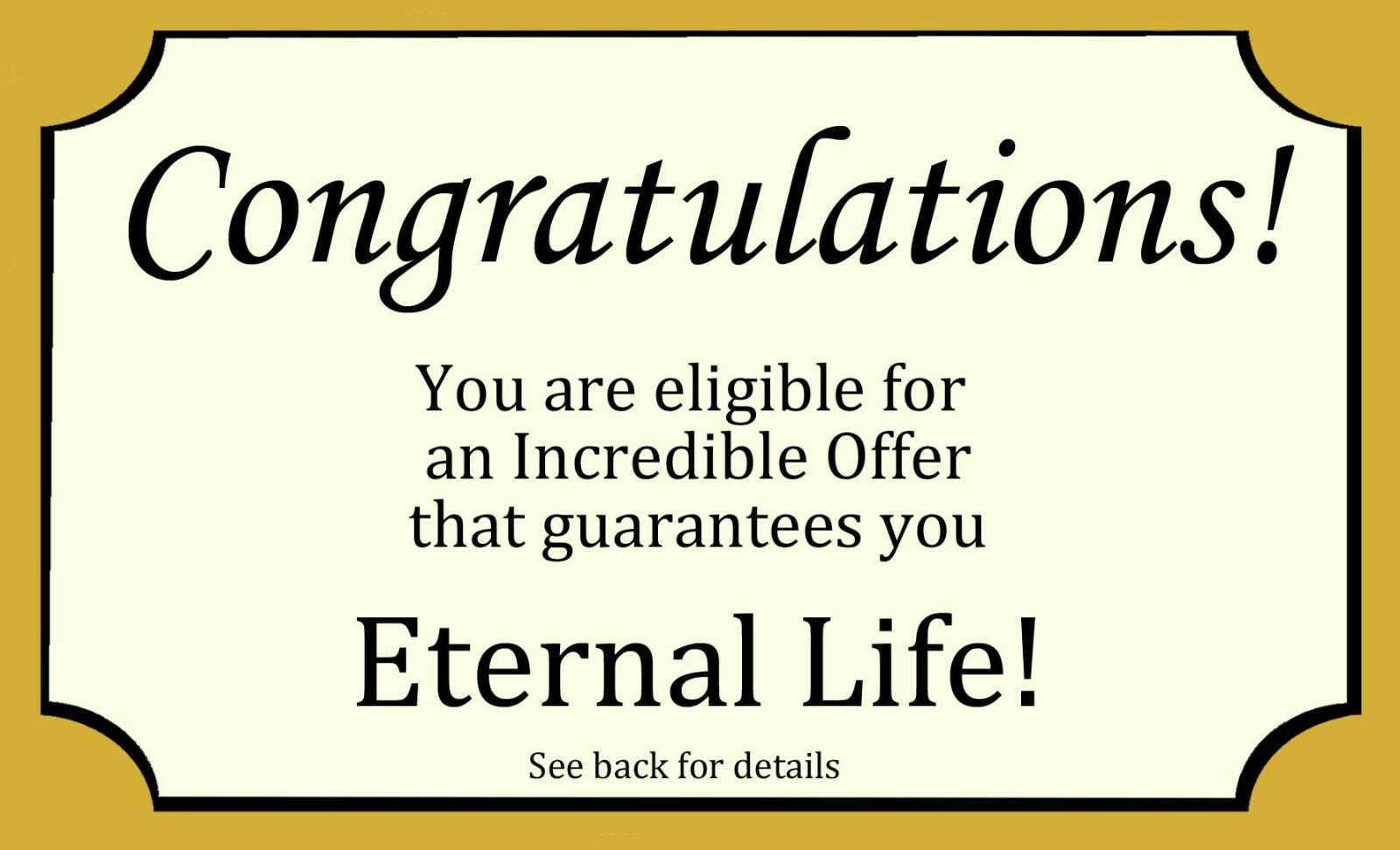 Congrats Tract | Gospel Tracts | Bible Tracts | Size (3"x5") | Pack of 50