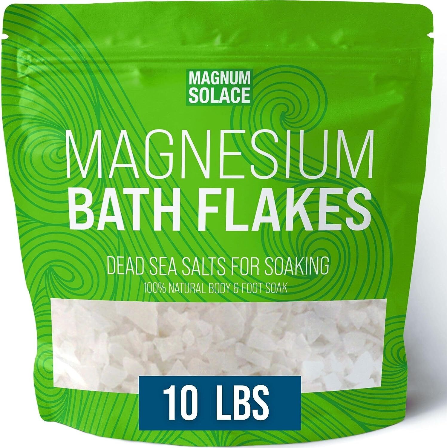 Large 10 LBS Magnesium Bath Flakes from the Dead Sea - Use in Body or Foot Soaks