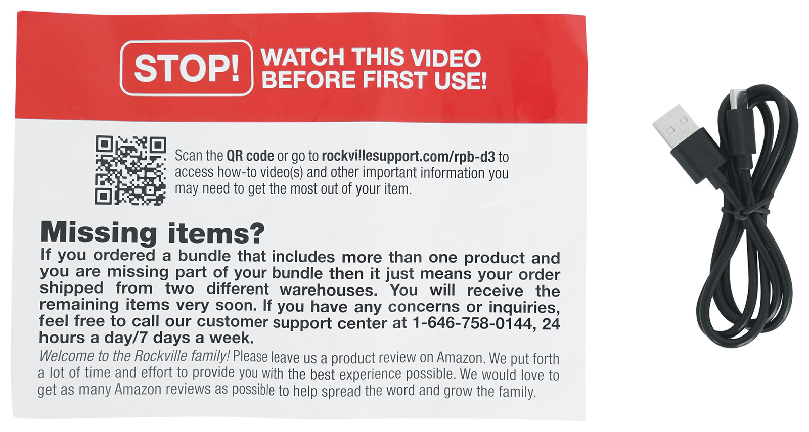 Rockville RPB-D3 Loud Water Resistant Portable Bluetooth Speaker Party Boombox