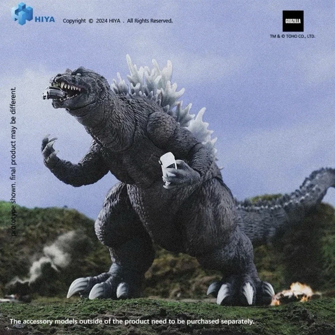HIYA EXQUISITE BASIC GIANT MONSTERS ALL-OUT ATTACK GODZILLA (2001) ACTION FIGURE