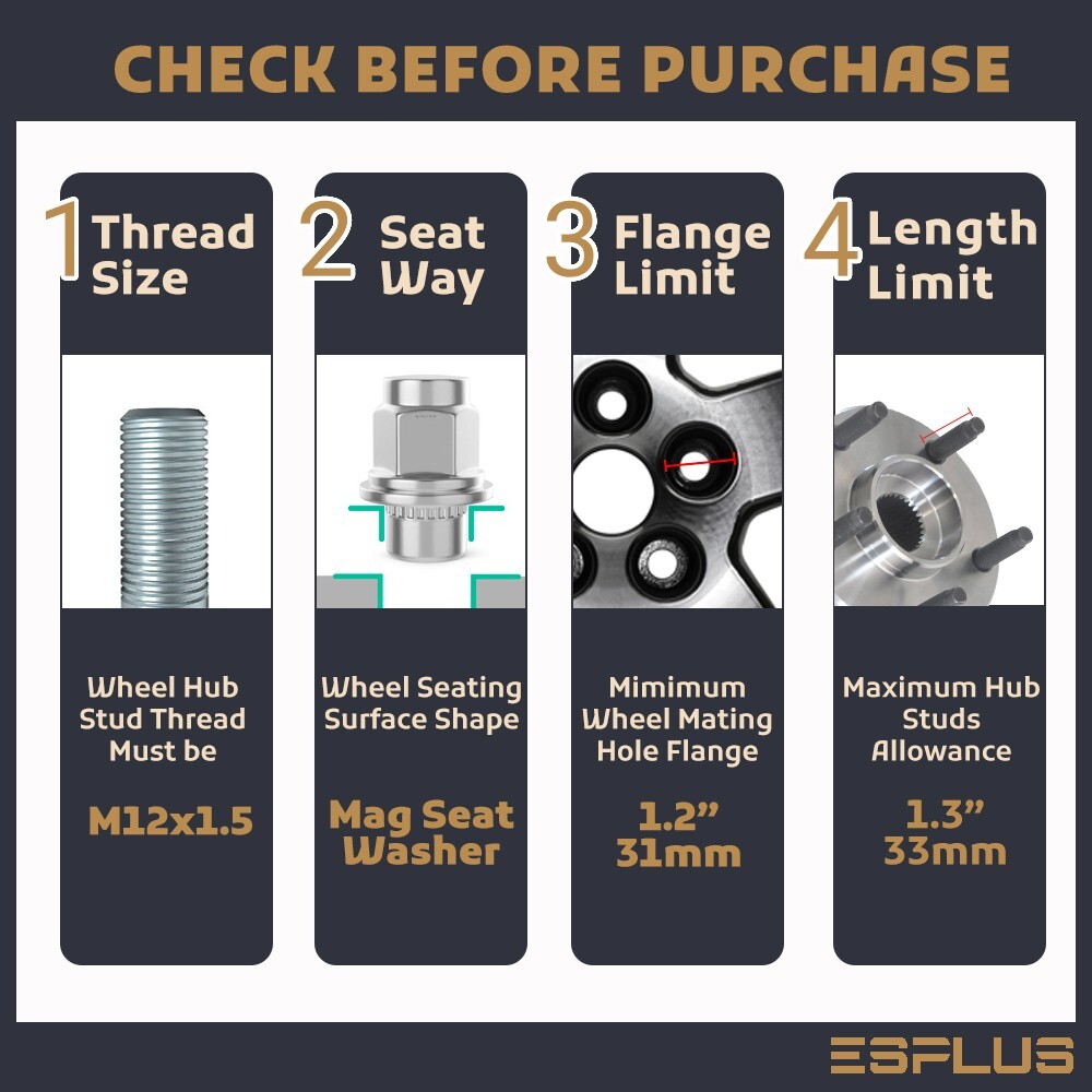 20PC OEM FACTORY MAG LUG NUT FITS TOYOTA LEXUS SCION MAG SEAT WHEEL 12X1.5