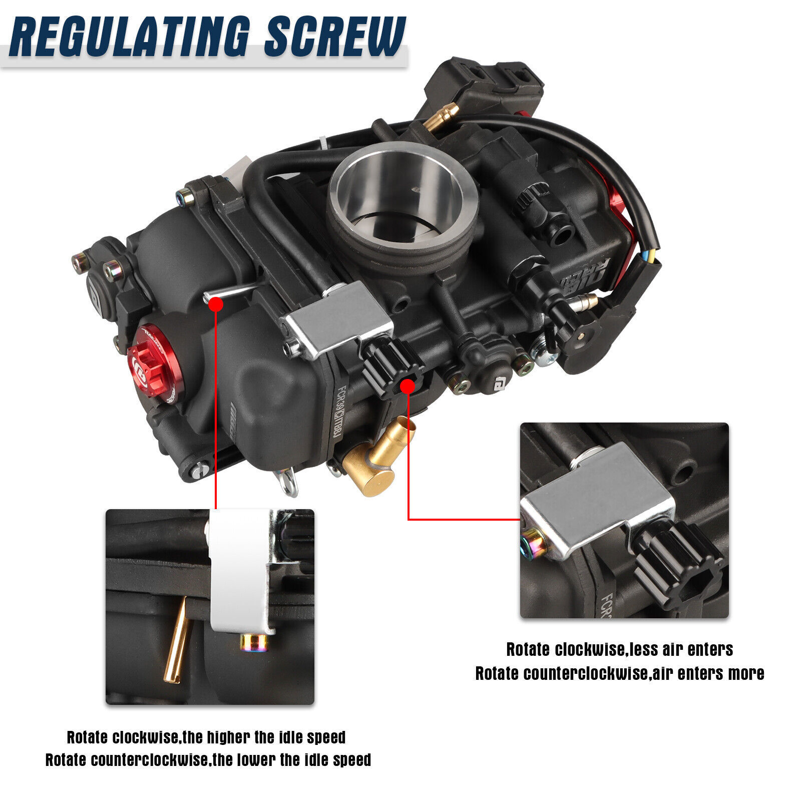 NIBBI FCR 39mm Pre-Jetted Carburetor For Yamaha YFZ450 YFZ 450 ATV UTV 2004-2009