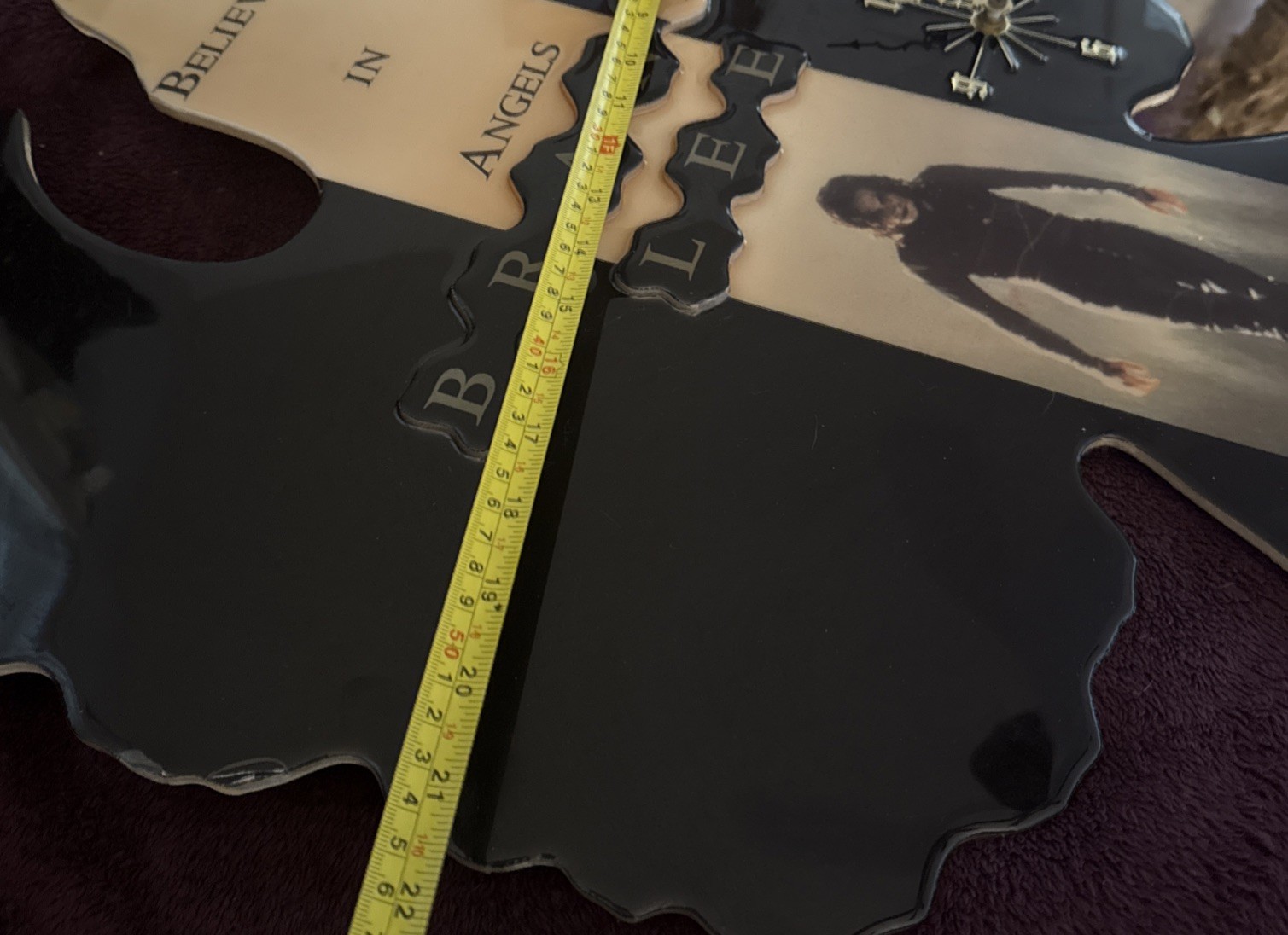 Vintage RARE! THE CROW B.Lee,Bel In Angels plastic top card board Poster Lg 28”￼