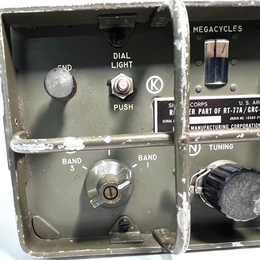 U.S. Army Signal Corps Radio Receiver Part Of RT-77A/GRC-9