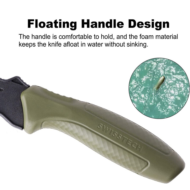 Swiss+Tech Floating Fishing Fillet Knife for Filleting Boning 5 inch Steel Blade