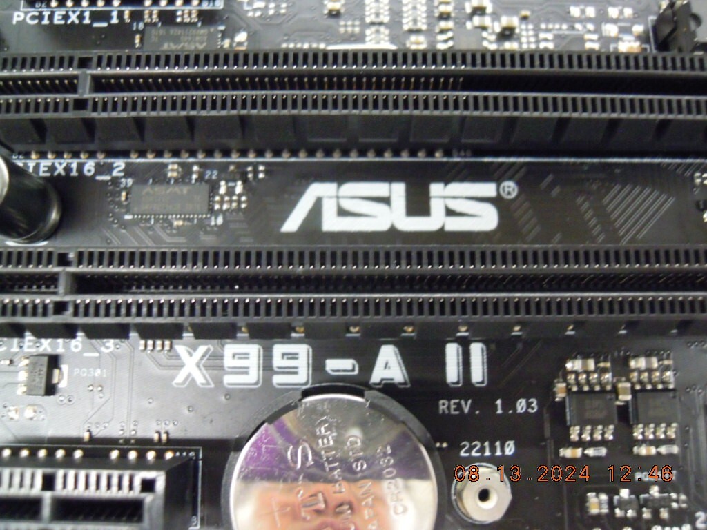 Asus X99-A II ATX Motherboard LGA 2011-V3 DDR4 M.2 USB3 + I/O Shield Latest BIOS