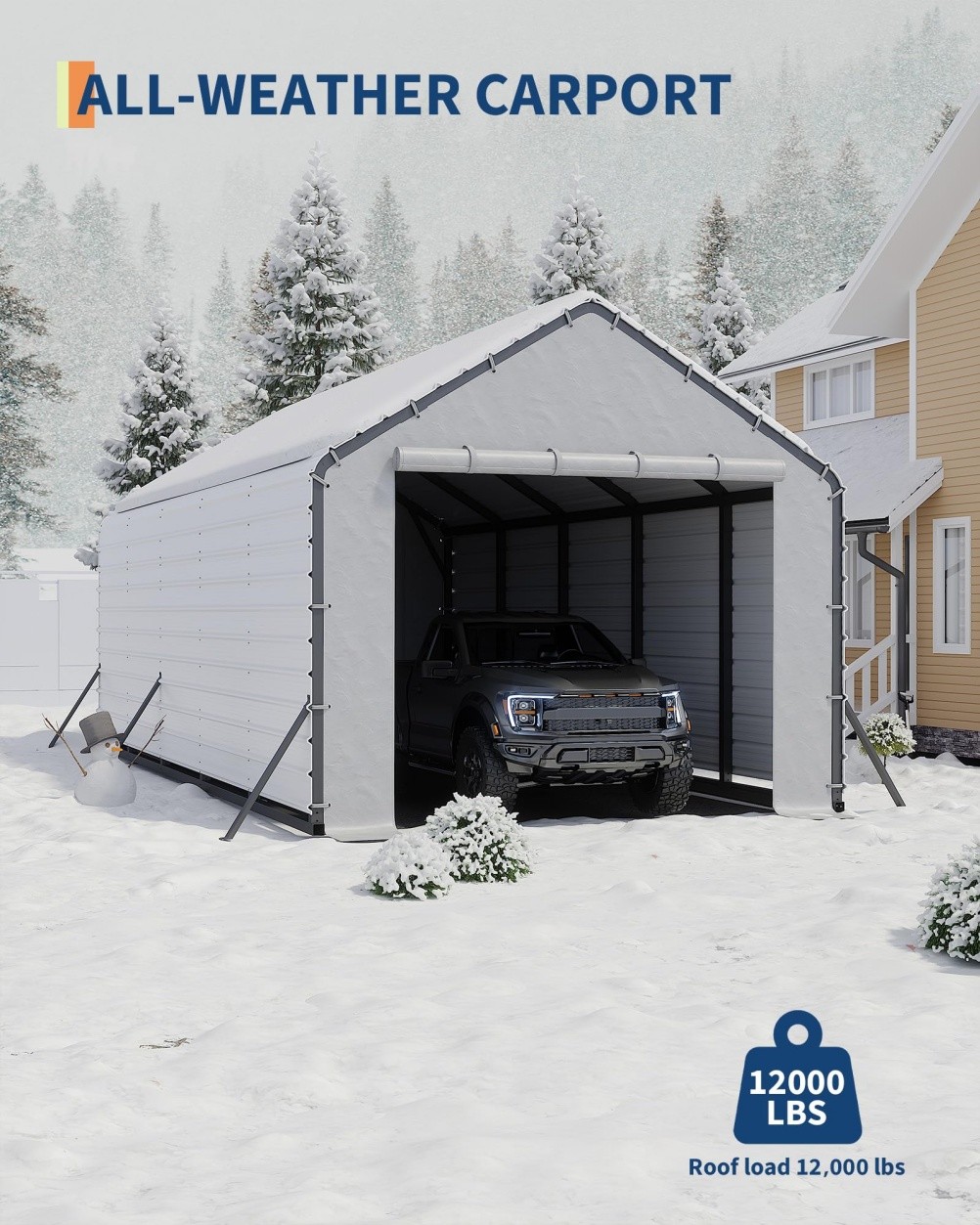 16X Roofing Panels for Metal Carport 13x26ft 13x21ft 13x16ft Metal Carport Kits