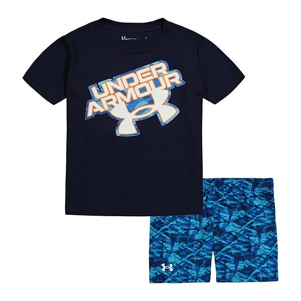 New Under Armour Little Boys Shirt and Shorts Set Choose Size & Color