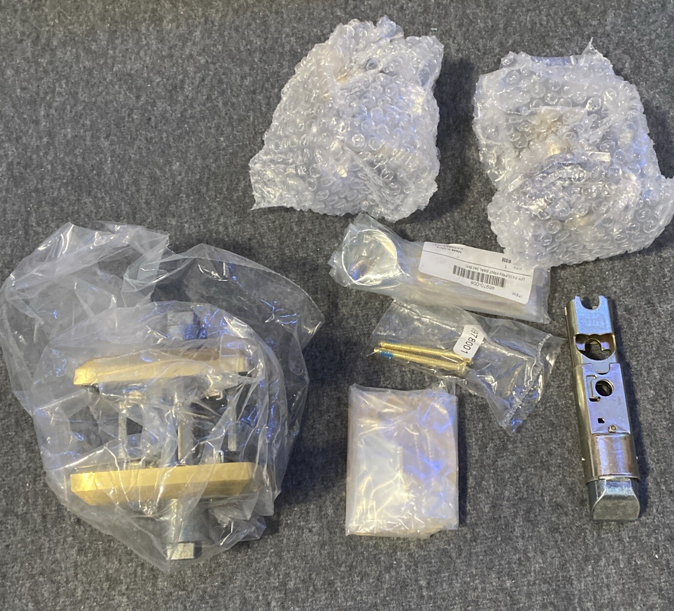 Baldwin PSCRYTSR044 Crystal Passage Door Knob - Satin Brass