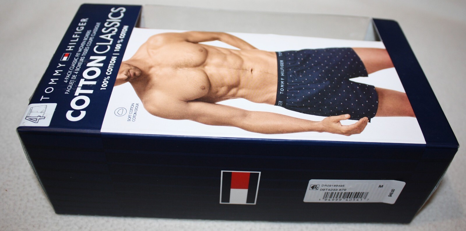 4 Tommy Hilfiger Woven Boxers Cotton Men's M L Underwear Classic Fit $49.50