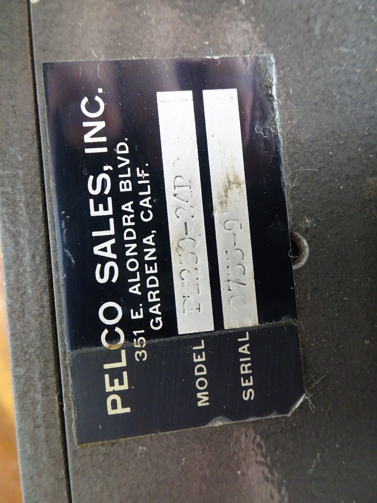 Pelco PT-250 Pan Tilt Rotor Rotator Unit with Mounts Cctv Ham Satellite Untested