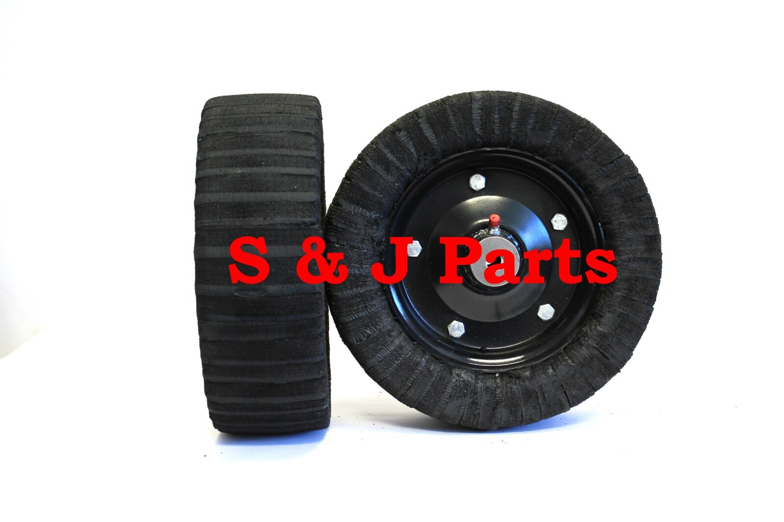 10"x 3.25" Laminated Finish Mower  Wheel- Fits 3/4" Axle