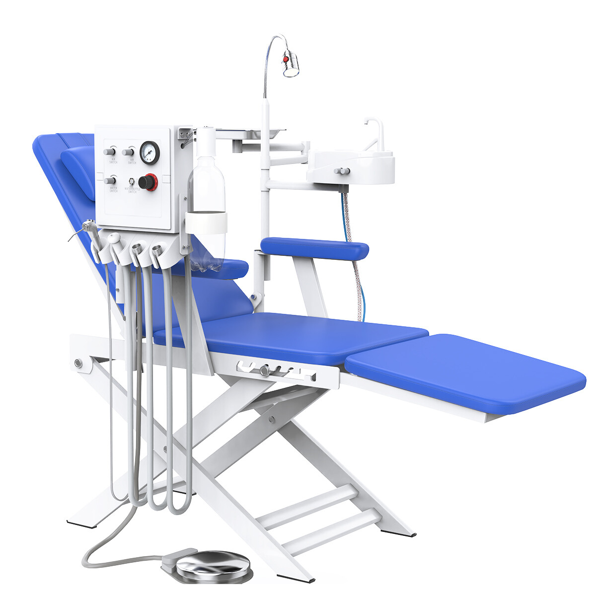 Portable Dental Unit System with Compressor suction system/Folding Chair+Turbine
