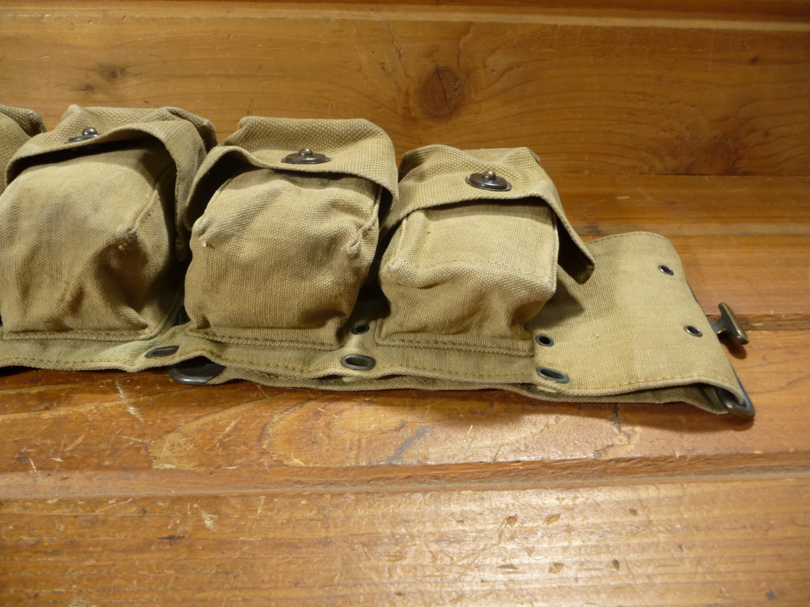 Vintage WWI US M1910 MEDICAL BELT, 10 POCKET, MILLS 1917 PATENT