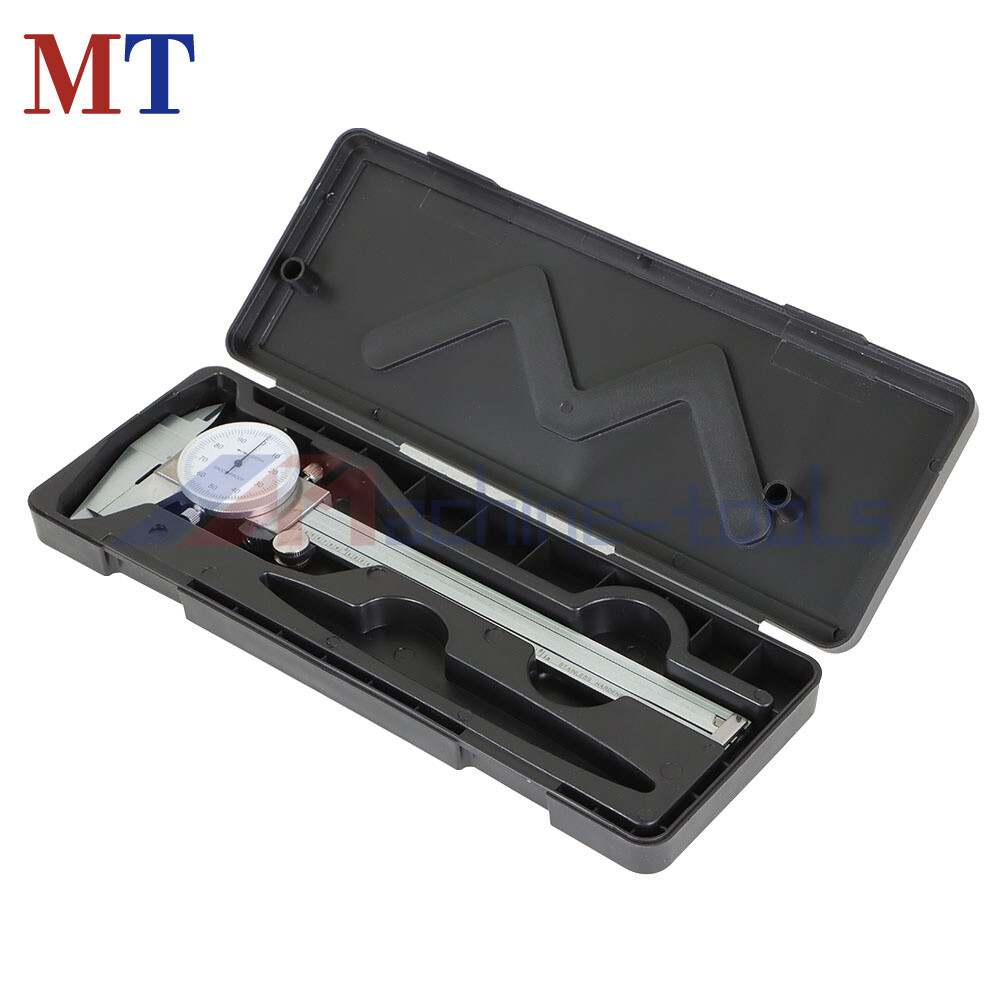 6 Inch Dial Caliper Shockproof Gauge 0.001" Of One Inch Stainless Steel