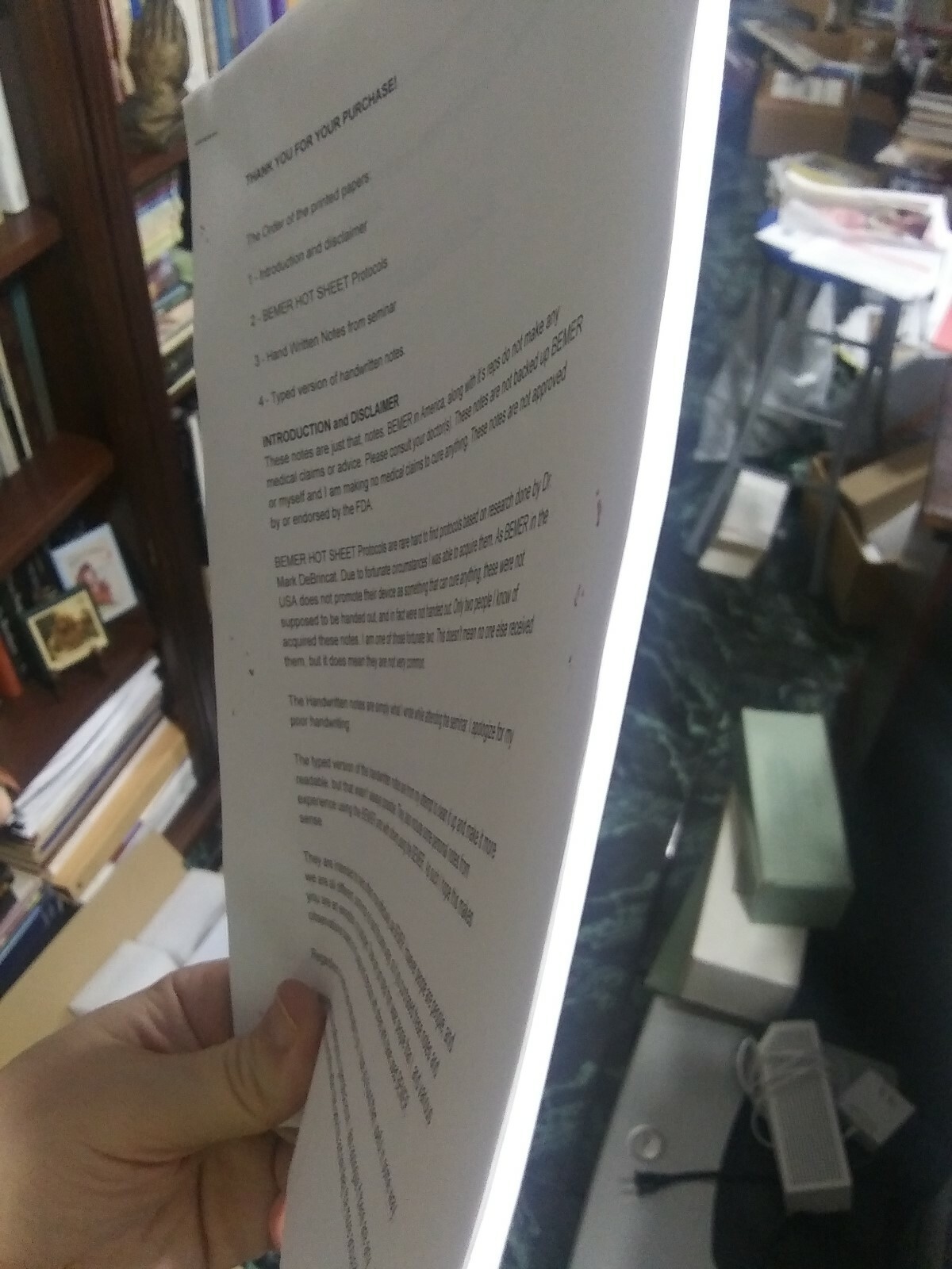 RARE BRAND NEW- PRO BEMER SET PROTOCOLS AND NOTES NOTEBOOK FROM SPECIAL SEMINARY