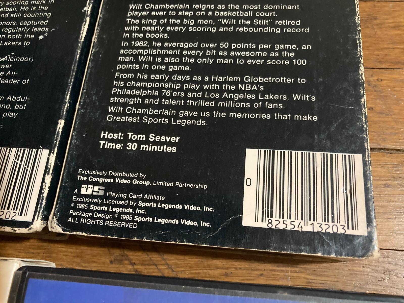 Greatest Sports Legends VHS lot of 7 Wilt Chamberlain NBA Basketball LA Lakers