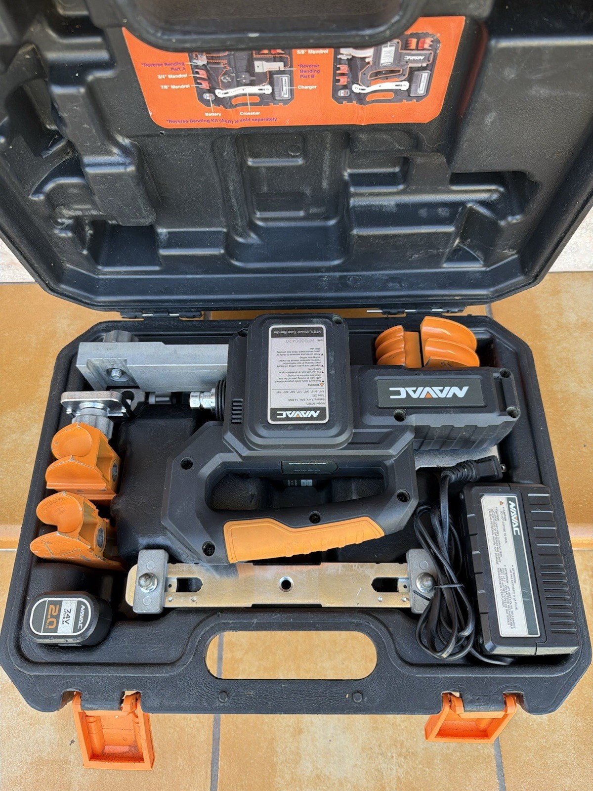 NAVAC NTB7L Power Tube Bender