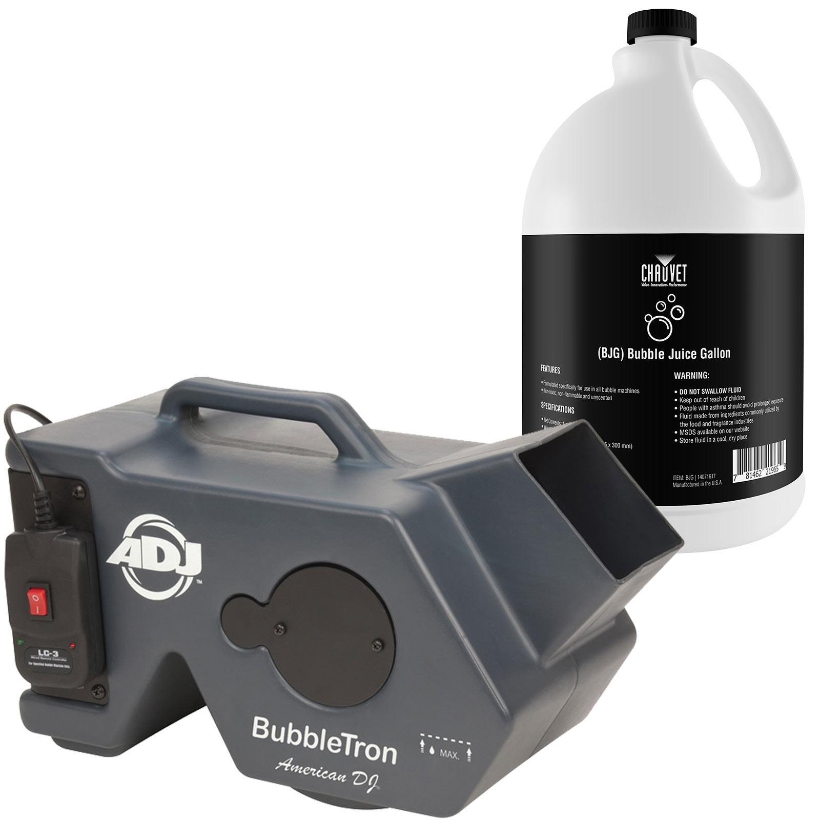 ADJ BubbleTron Bubble Machine + 1 Bubble Fluid Gallon