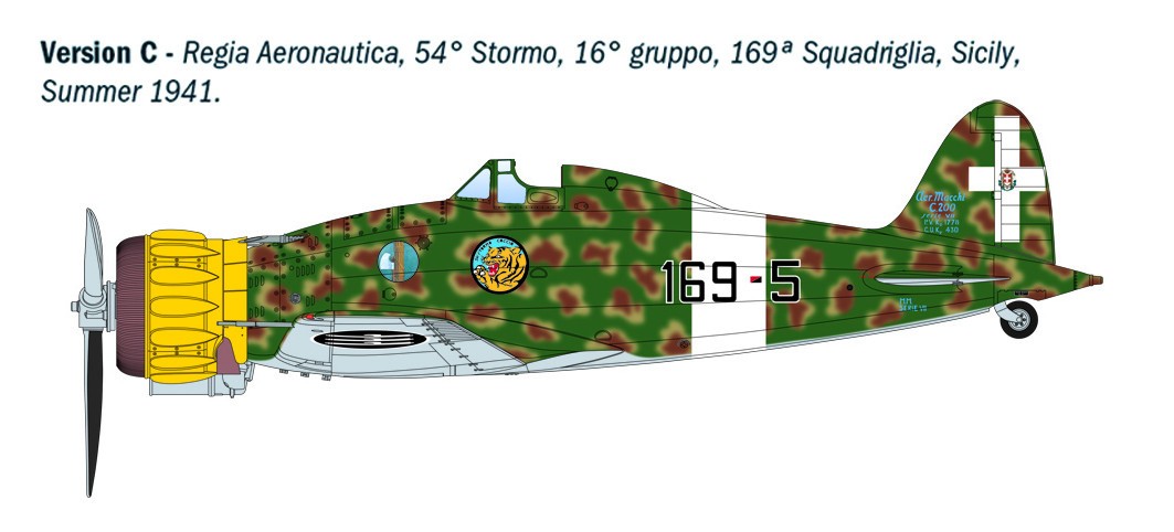 Italeri 1/32 Macchi MC.200 Saetta Kit #2516