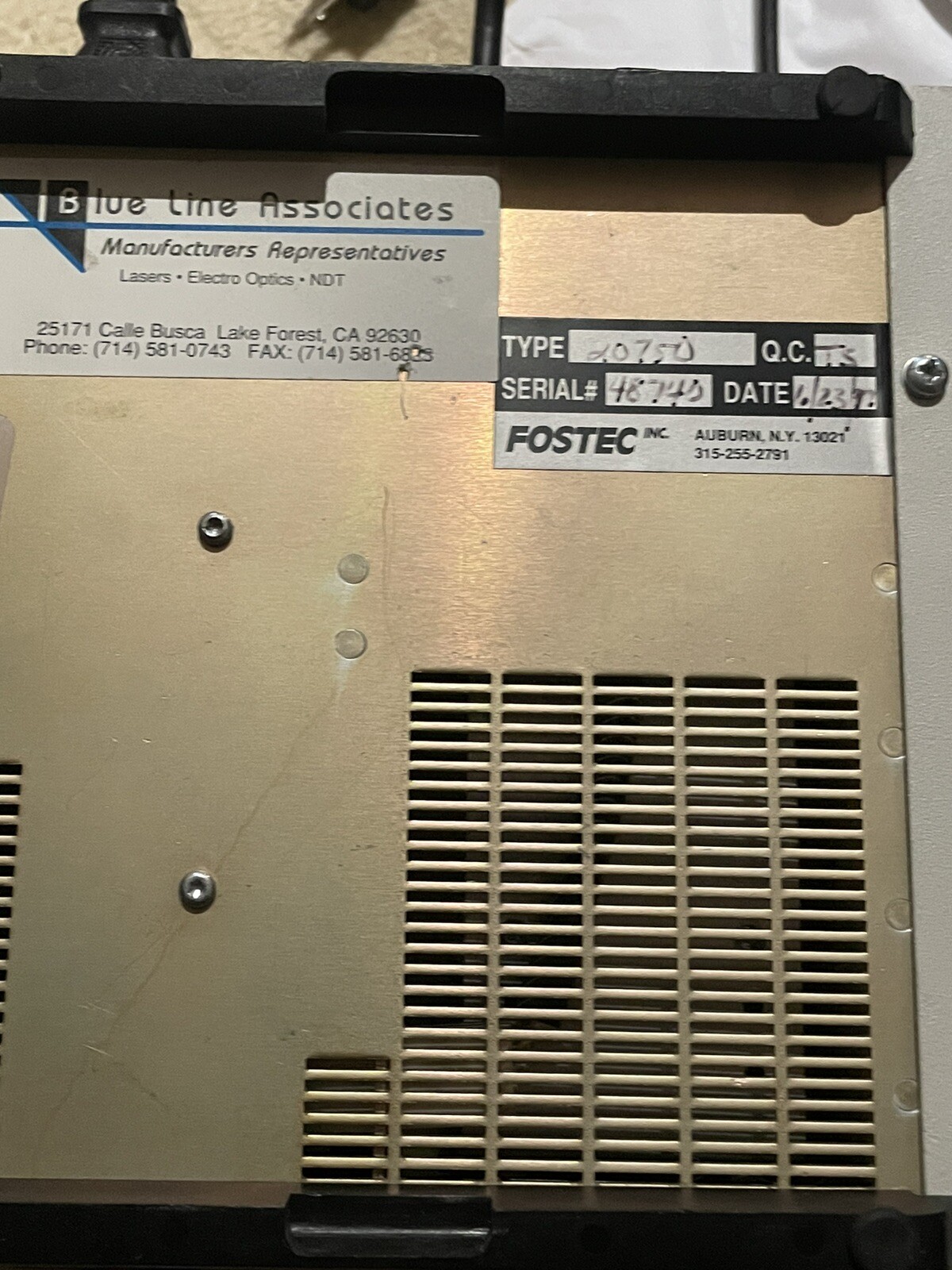 Schott Fostec DCR II EKE Microscope Fiberoptic Light Source - No Lightbulb