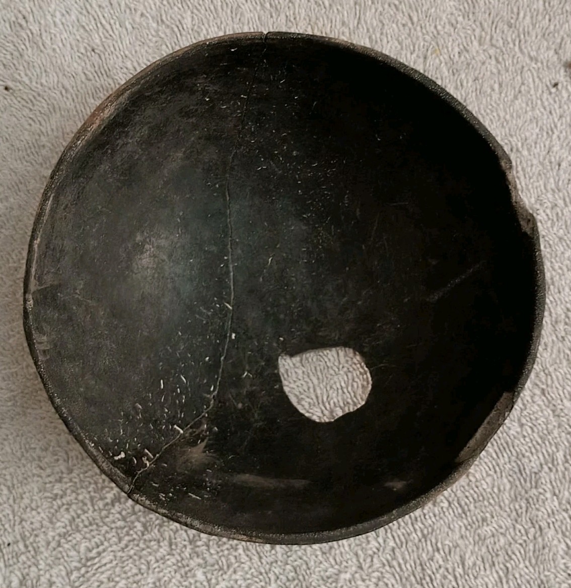 Great Antique Ancestral Pueblo Red Ware Pottery Bowl