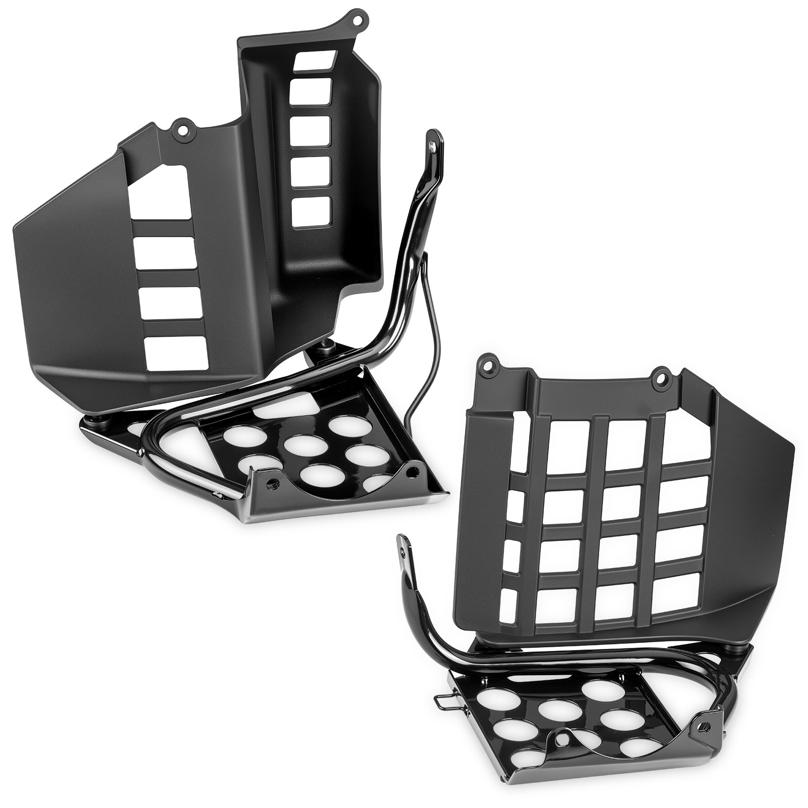 Heel Guards Footrest For Yamaha Banshee YFZ350 Left + Right Nerf Bars 1990-2006