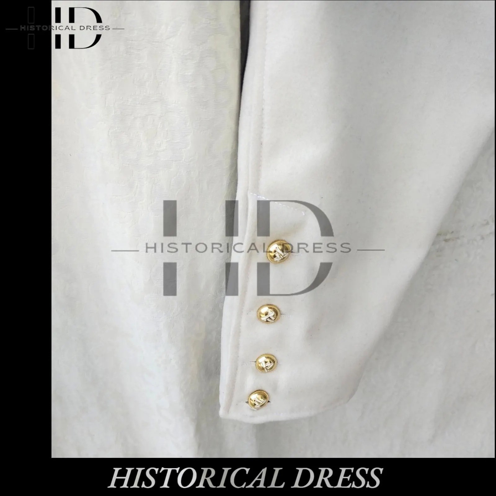18th Century Off White Waistcoat and breaches British Revolutionary War uniform