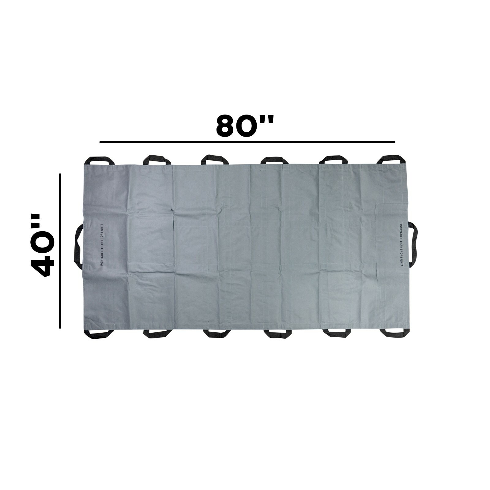 LINE2design Portable Transport Unit Emergency Patient Mover Roll Stretcher-Gray