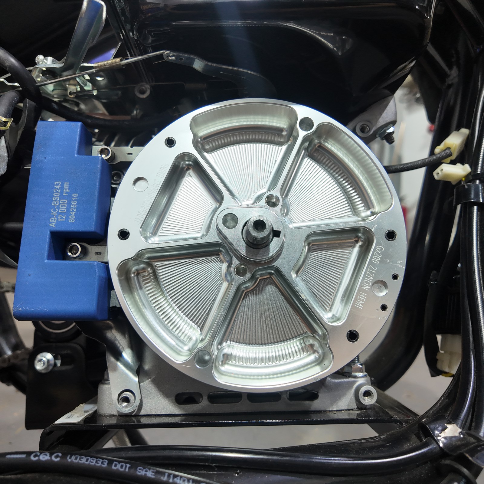 Ultra-Light Billet Aluminum Flywheel Fit Predator 224cc Non Hemi Ghost 212