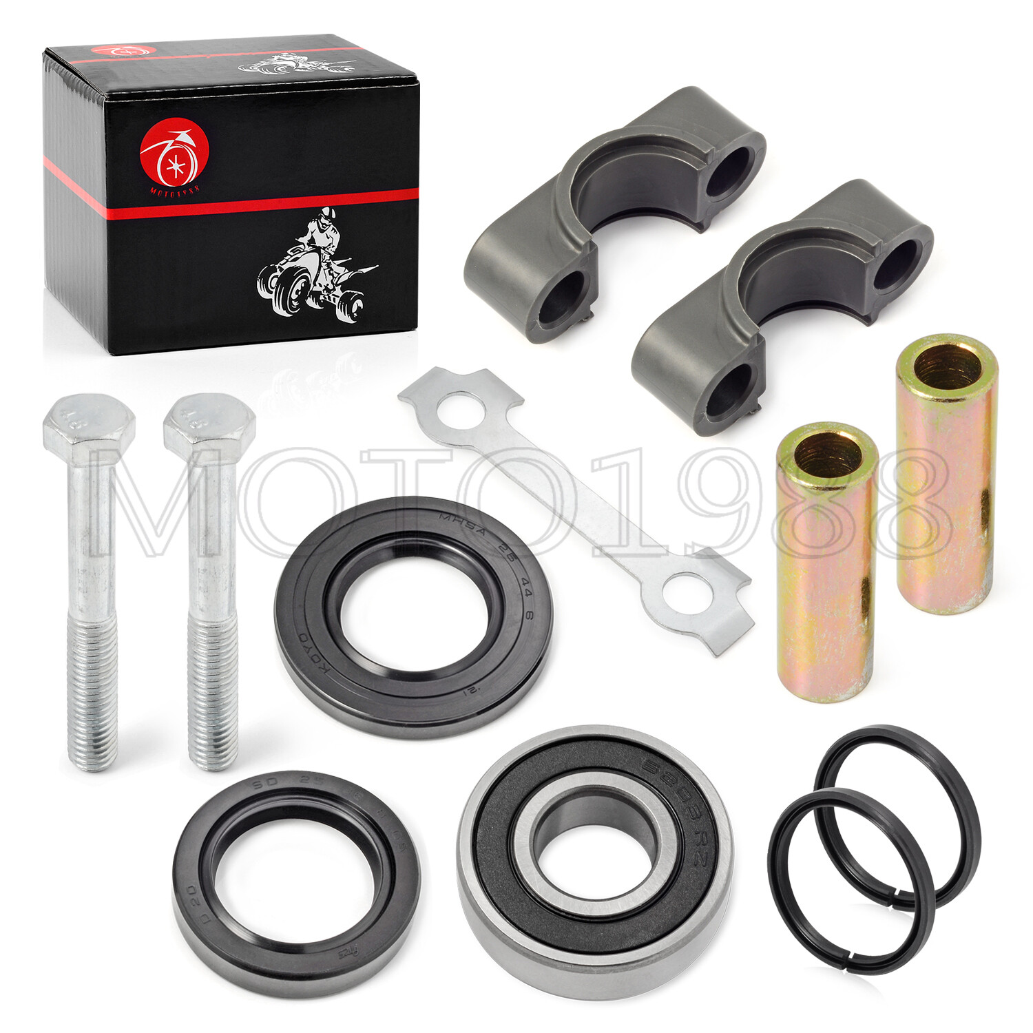 Steering Stem Bushing Bearing Seal Rebuild Kit for Yamaha Raptor 660 2001 - 2005