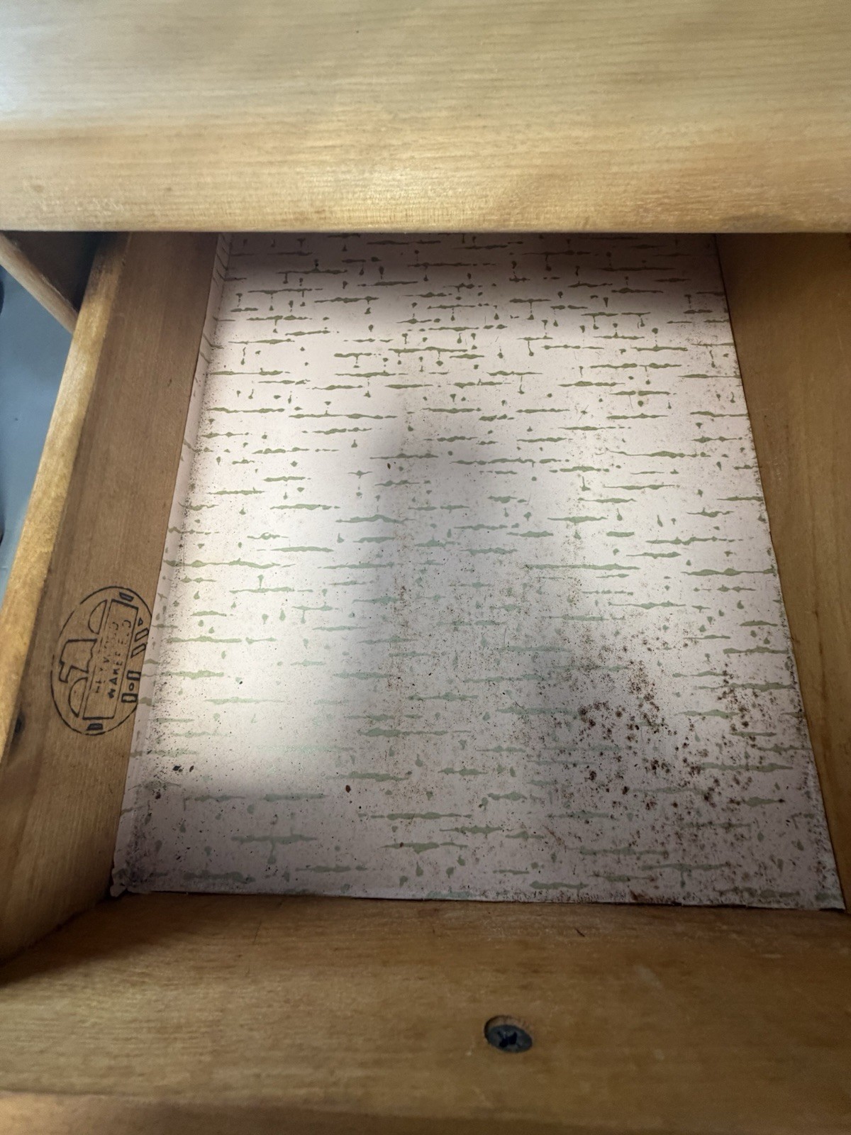 Heywood Wakefield Mid Century Modern Sculptura Vanity & Mirror Needs Refurbish