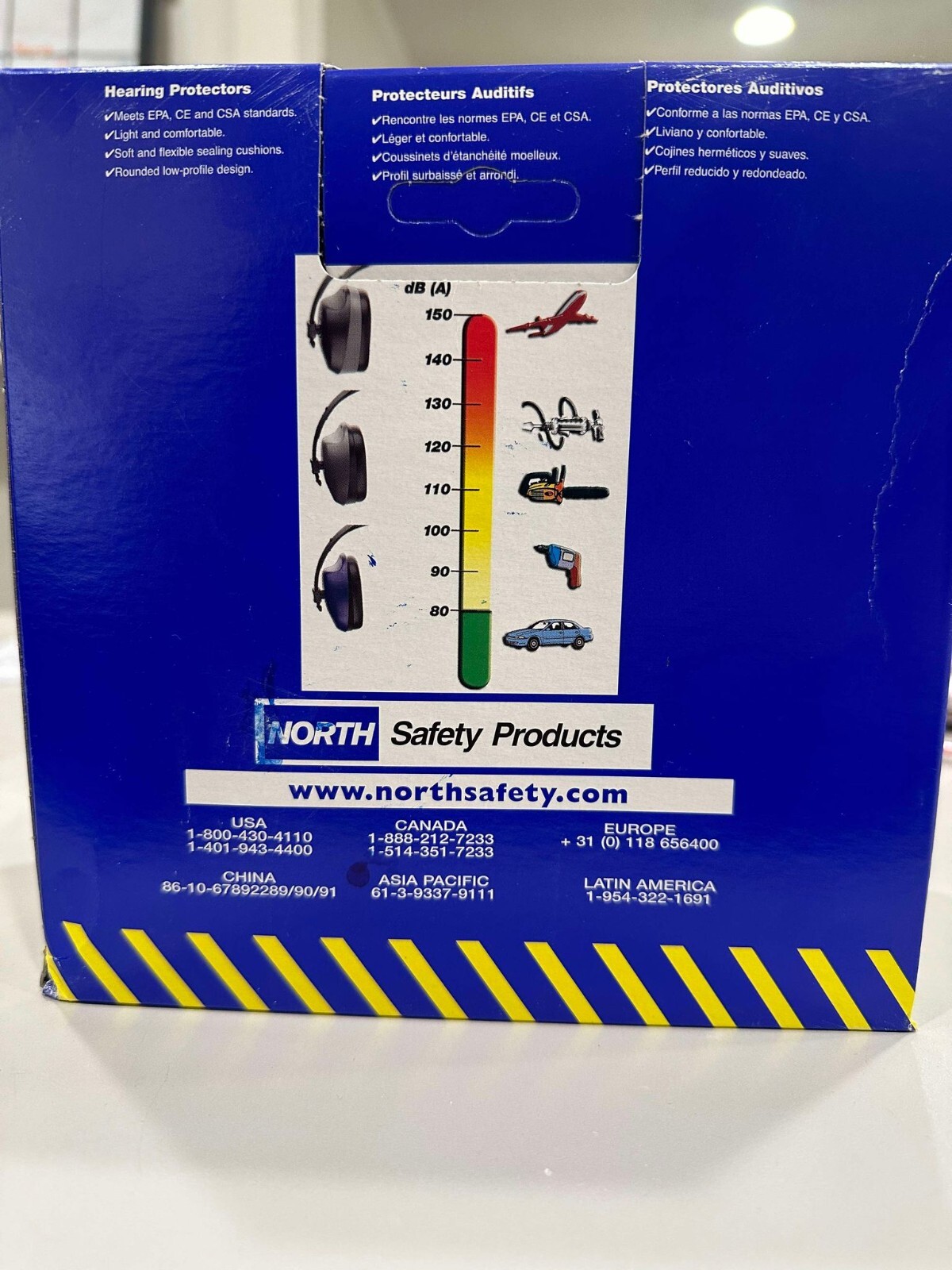 North Saftey- EM1201, Black/Grey - (1 Pair)