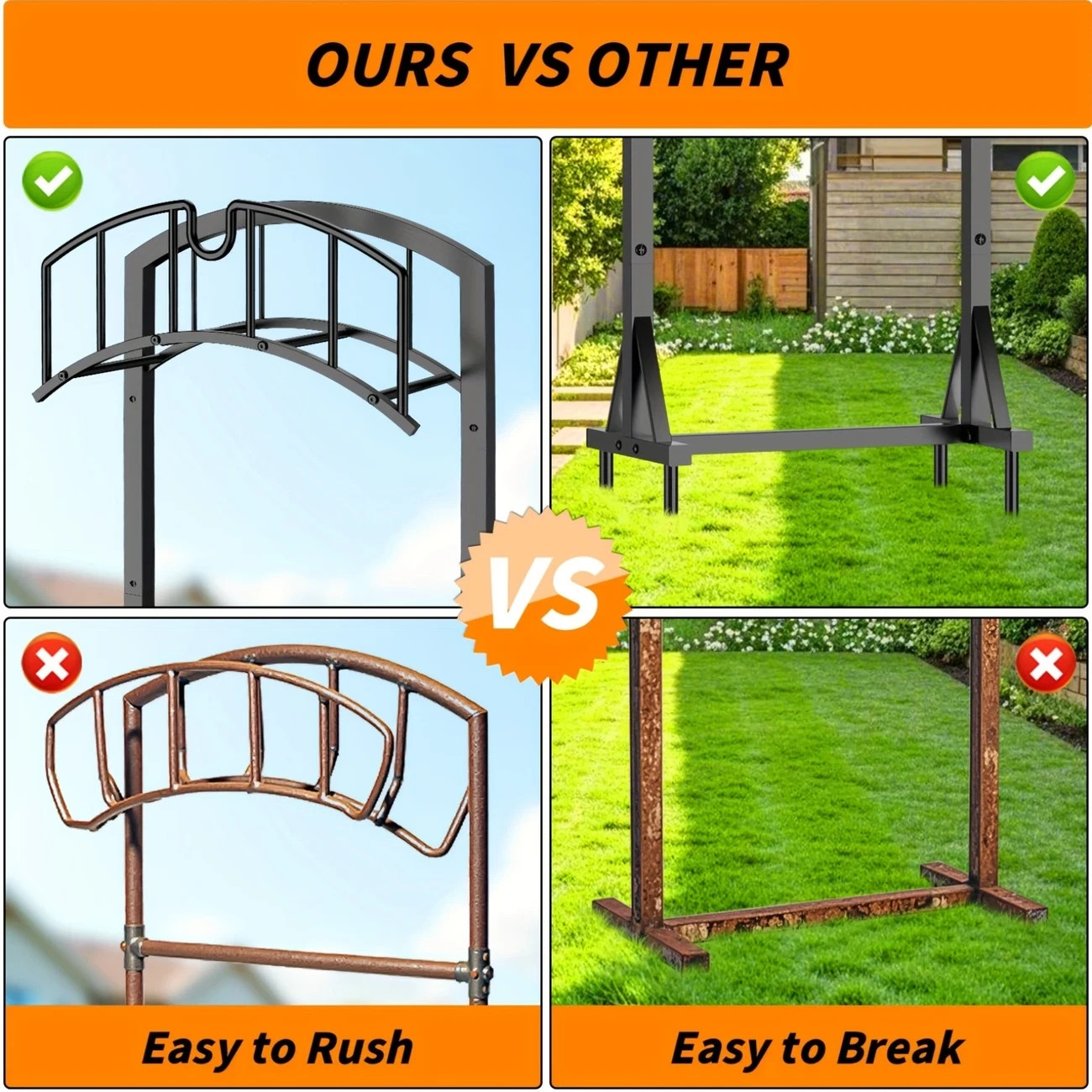 Heavy Duty Garden Hose Holder - Upgraded Water Hose Holder Holds 151-feet Hose