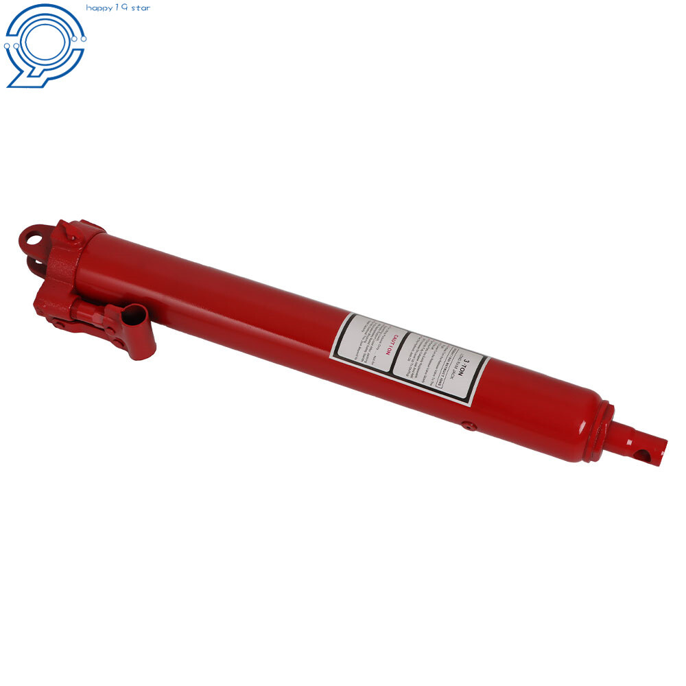 New 3 Ton Long Manual Hydraulic Ram Jack Single Pump Engine Lift Cherry Picker