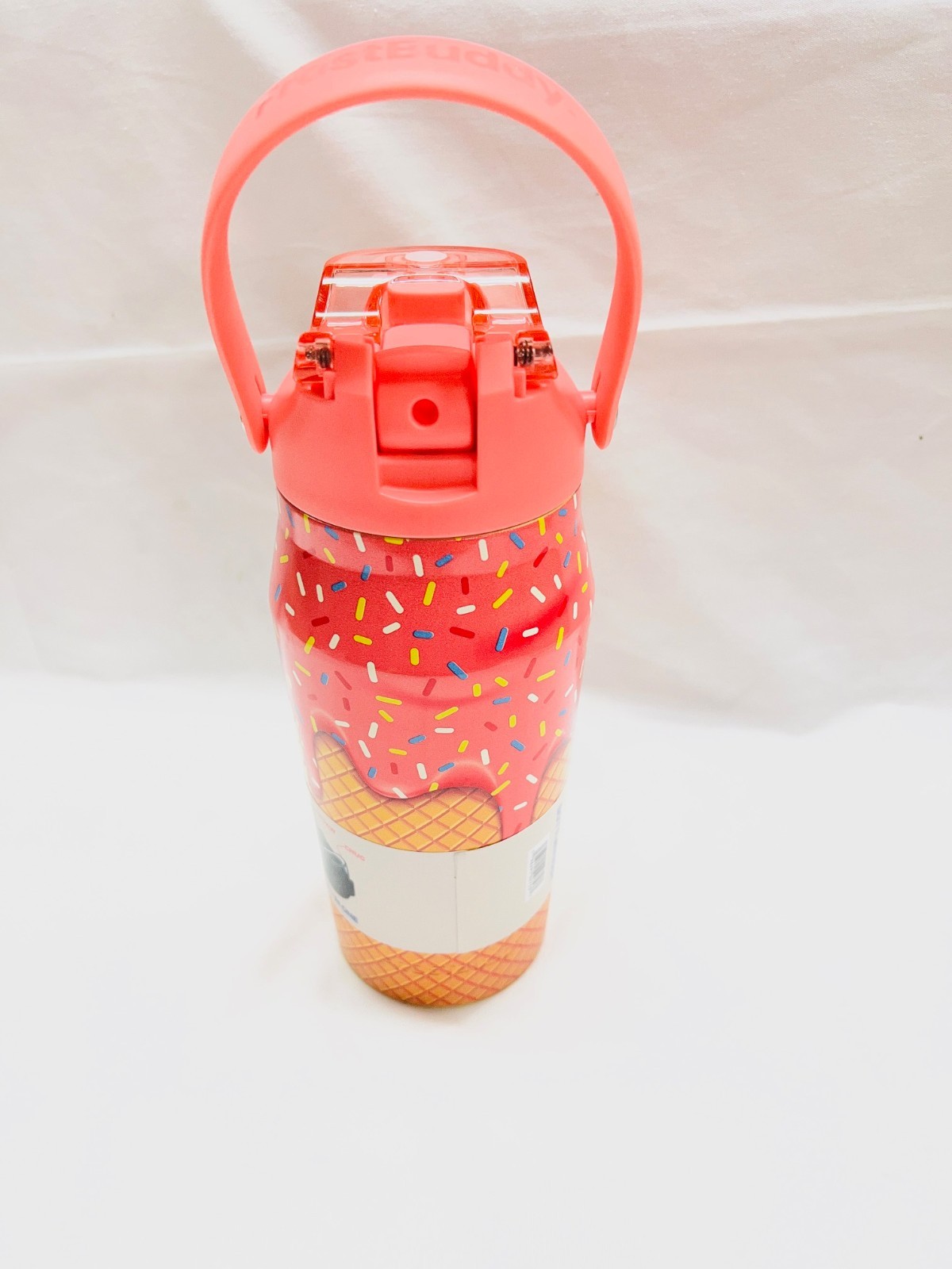 Frost Buddy 16oz Insulated Water Bottle with Straw & Chug Lid ICECREAM