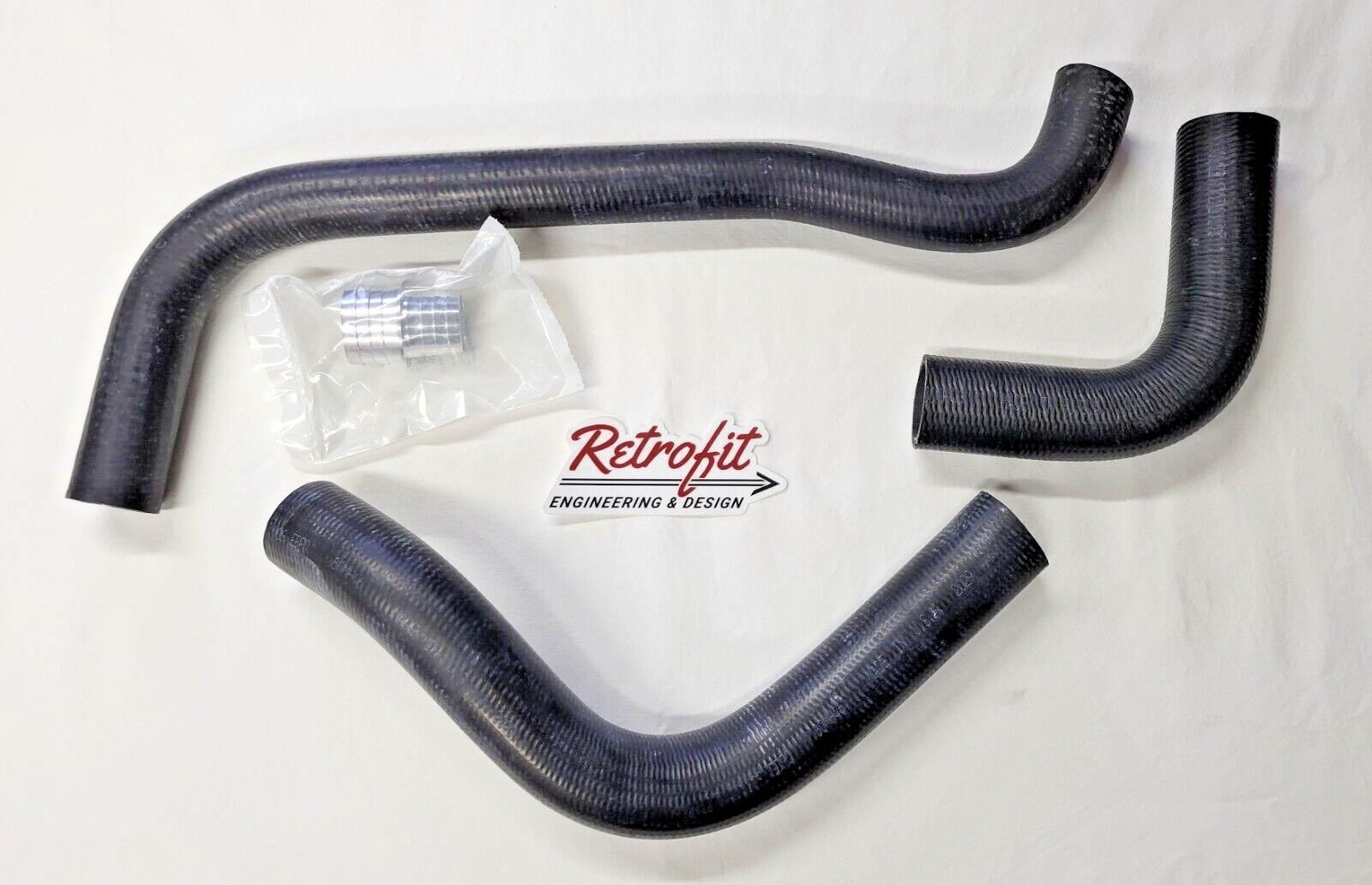 Universal LS Swap Radiator Hose Kit, LS1 LS2 LS3 Water Pump, Stock Rad 1.5"