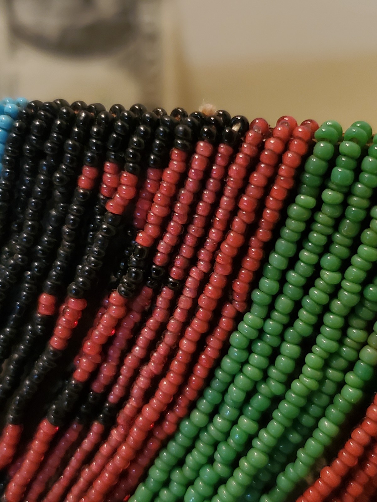 Antique OLD Native American Indian n. plains blackfoot beaded belt 19th c.