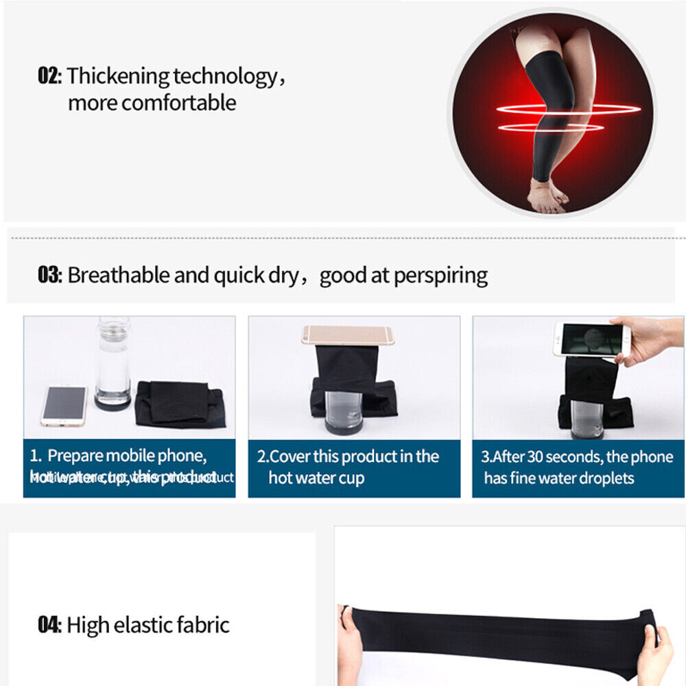 Compression Long Sleeve Support Leg Knee Brace Socks Sport Pain Relief Men Women