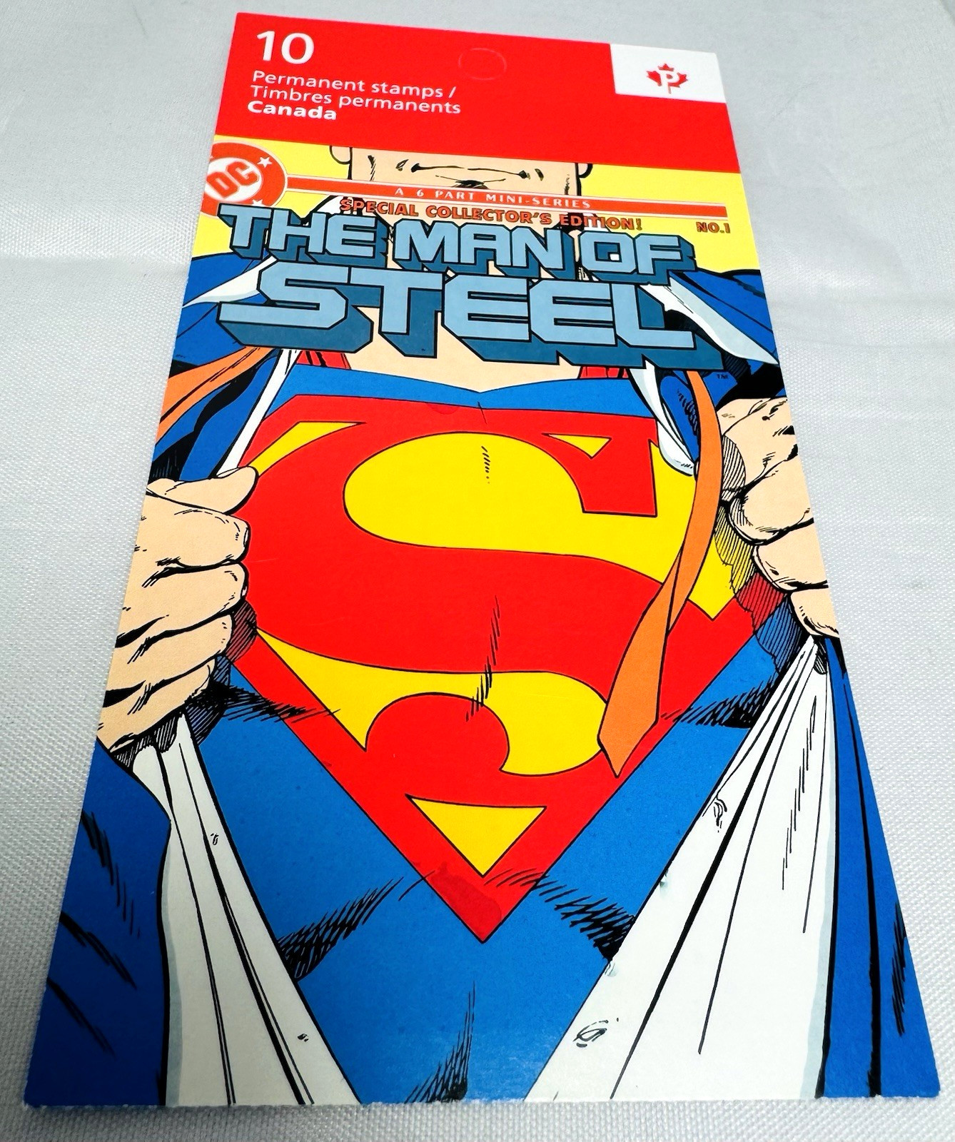 SUPERMAN 75TH ANNIVERSARY BOOKLET 10 STAMPS COLLECTORS EDITION IN FULL COLOR