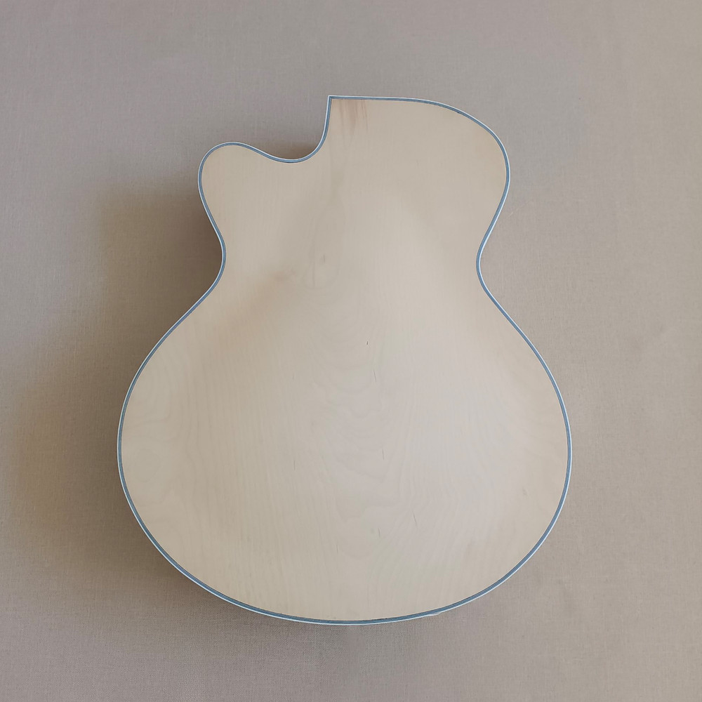 DIY Flame Maple Top Electric Guitar Kit Rosewood FB Mahogany BD Tremolo Semi