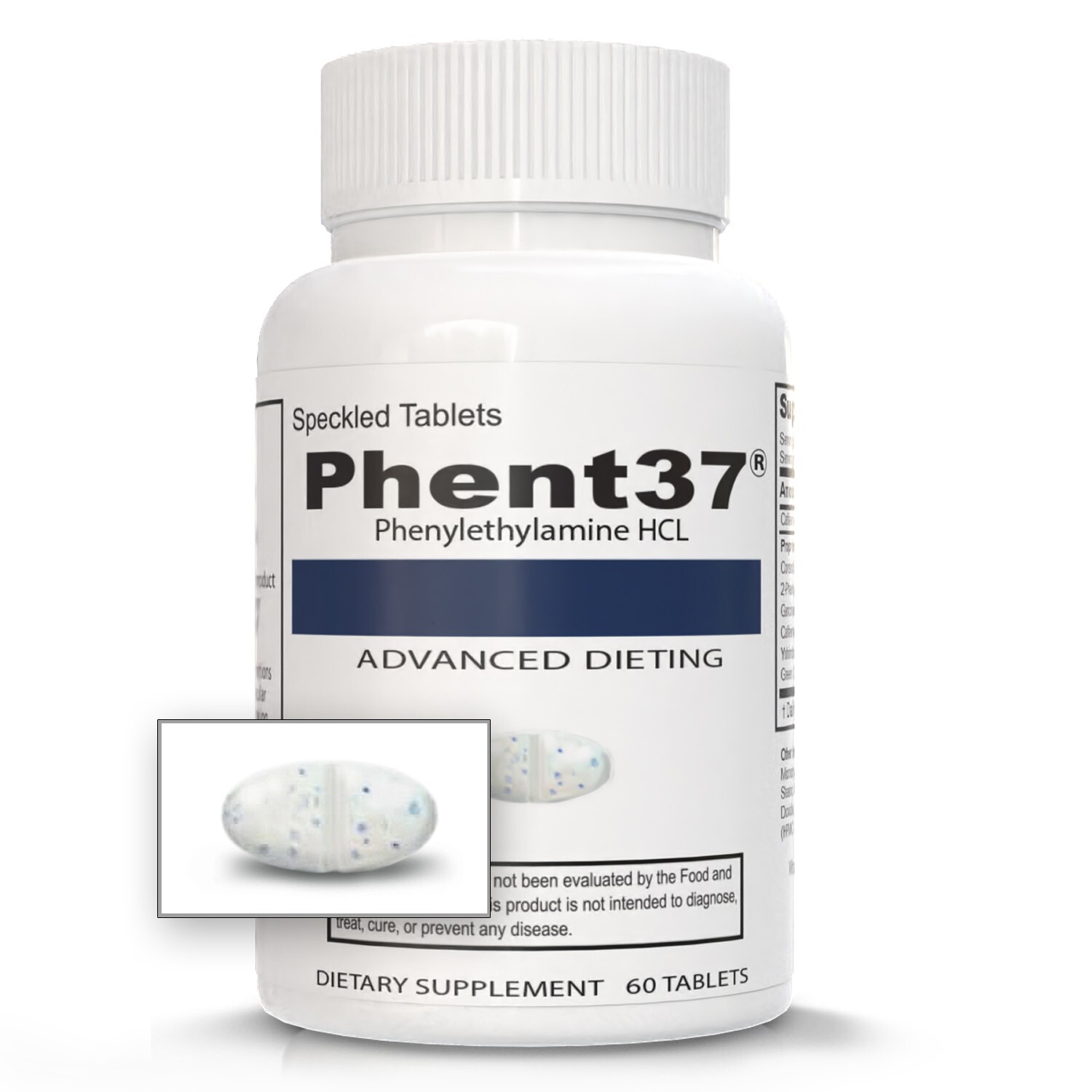 Phent37 - Speckled Tablets  Appetite Control, Fat Burner Phenylethylamine Energy