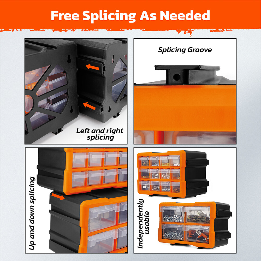 5/16/21 Drawers Storage Cabinet Tool Box Bin Chest Case Parts Organizer Divider