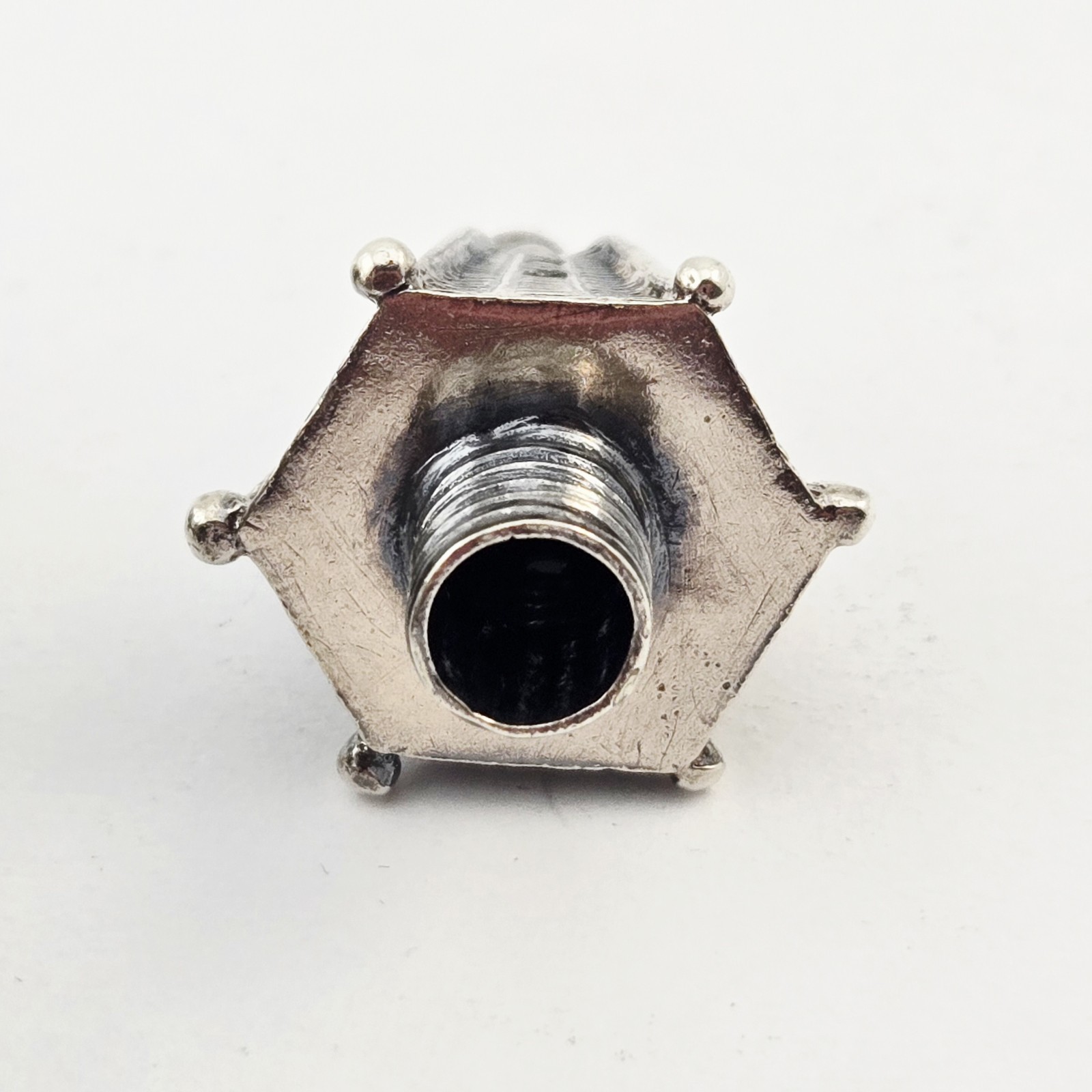 Vintage Japanese Sterling Silver Pagoda Salt Pepper Shaker 3.25" Temple- 31.3g